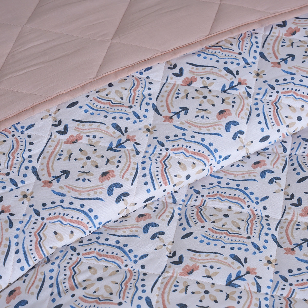 Hermosa Sensory Bloom Avery Quilt Blue
