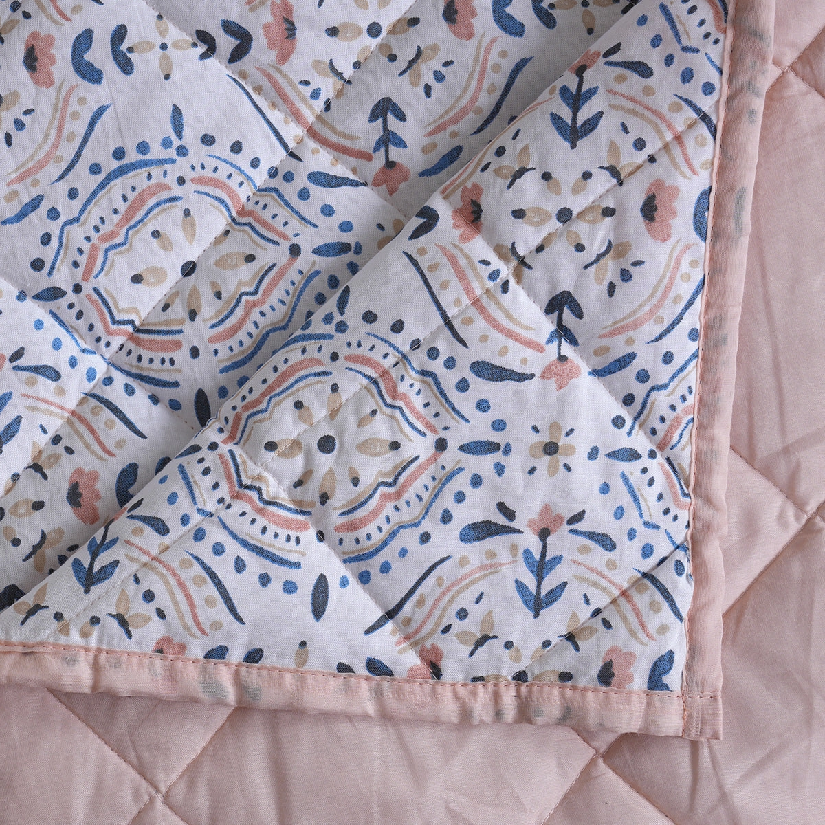 Hermosa Sensory Bloom Avery Quilt Blue