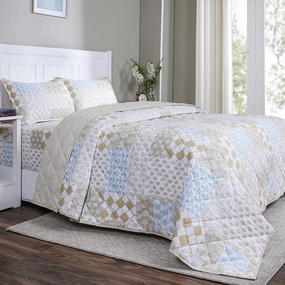 Hermosa Sensory Bloom Lennon Quilt Yellow