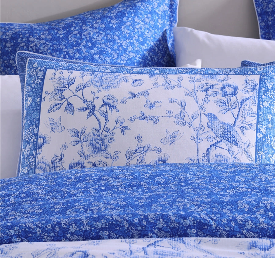 Hiromi Quilt Cover Set Range Blue