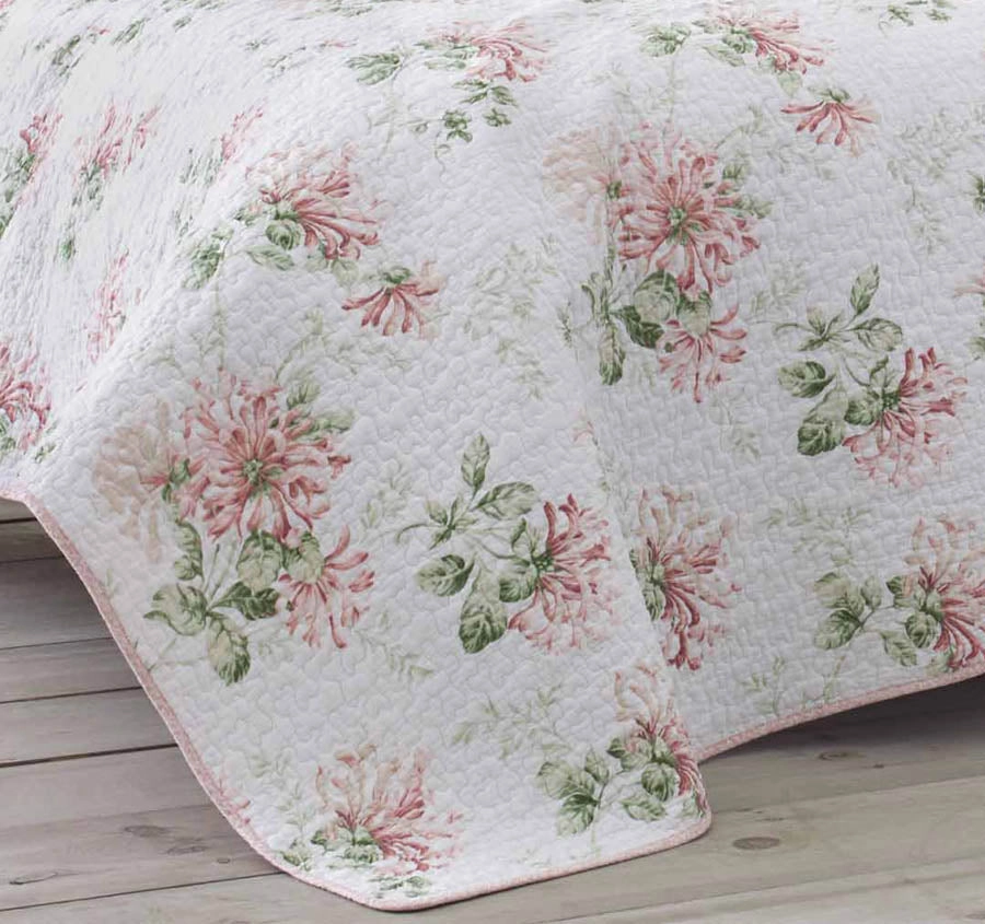 Honeysuckle Coverlet Set Blush