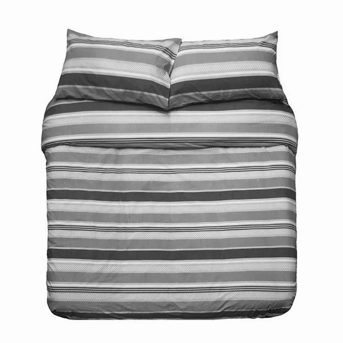 Indiana Grey Commercial Quilt Cover Set by Bambury