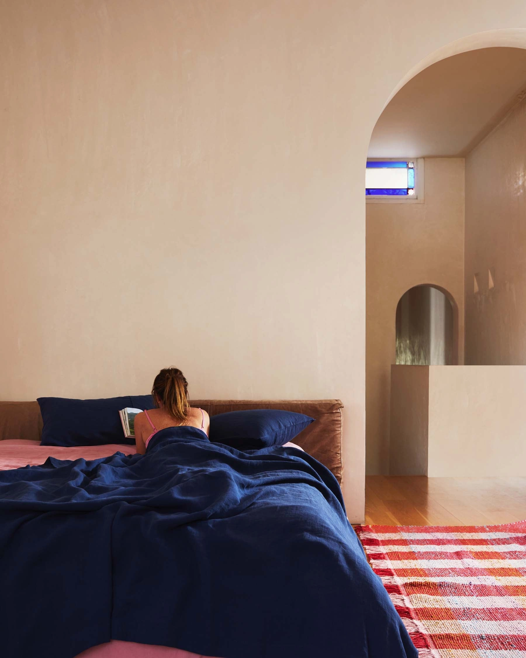 Indigo Linen Quilt Cover (US)