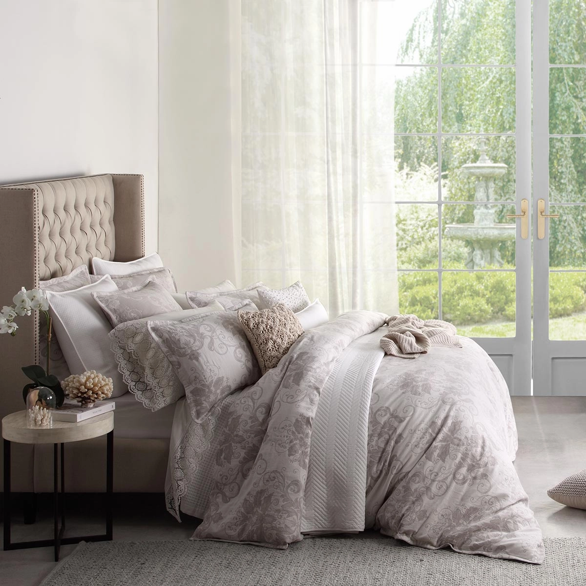 Ines Linen Quilt Cover Set by Private Collection
