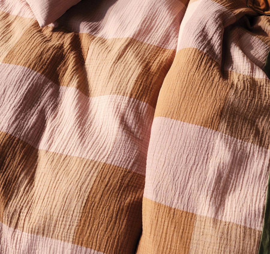 Irvine Quilt Cover Set Range Pink Salt
