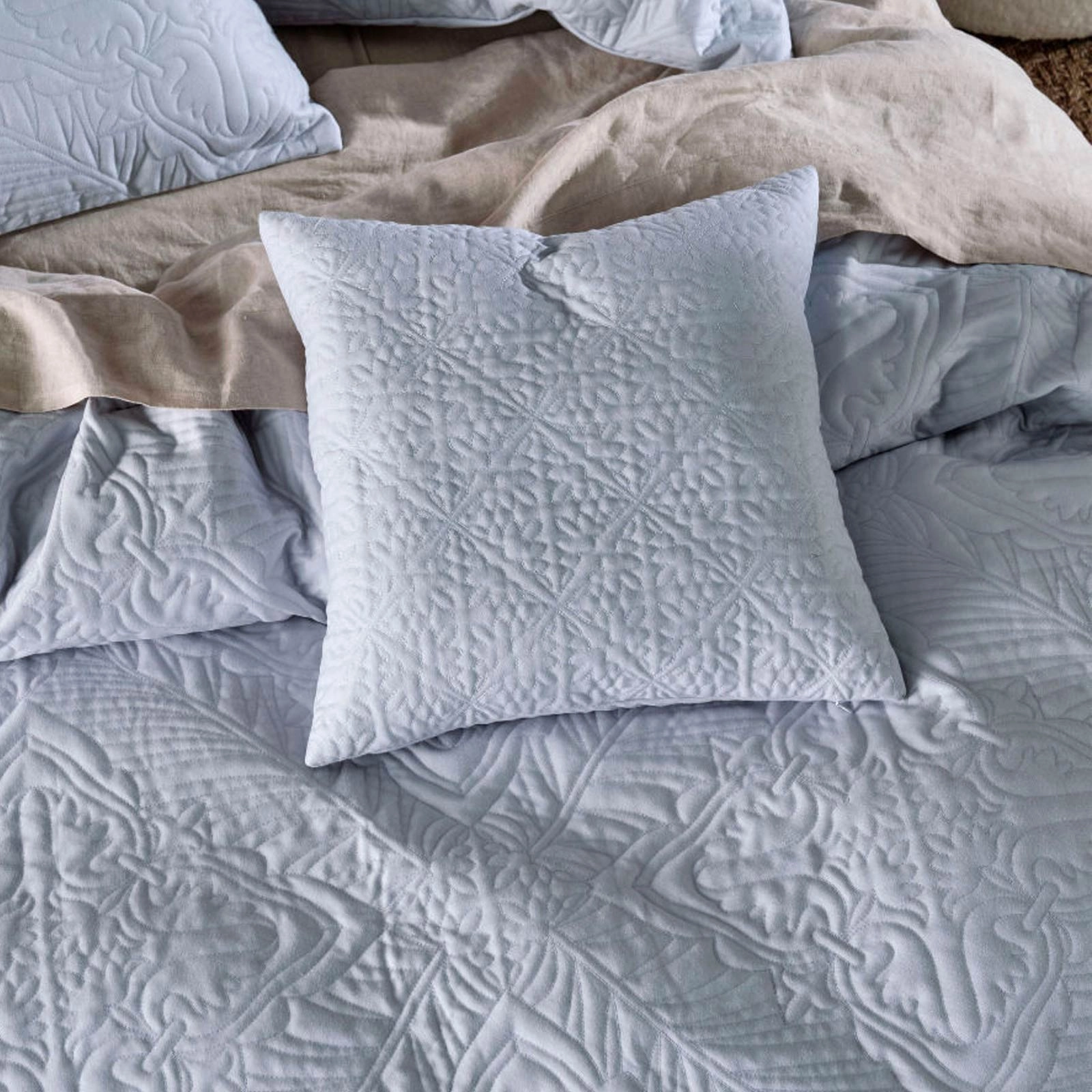 Isadora Quilt Cover Set Sky by Linen House