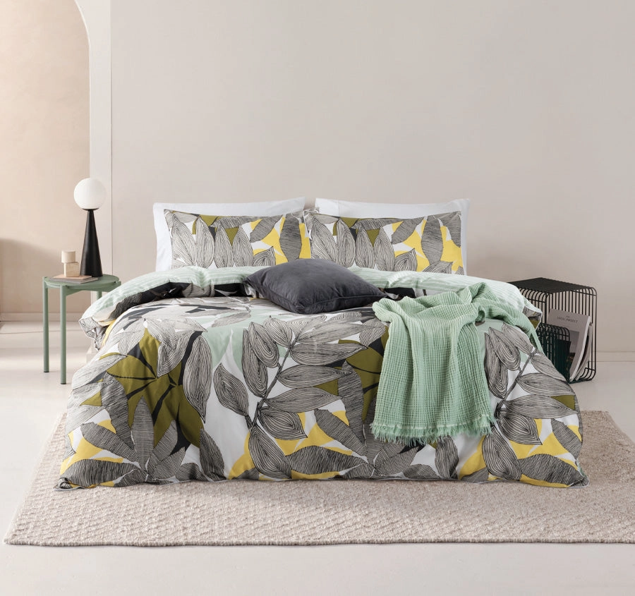 Jardin Quilt Cover Set Range Green