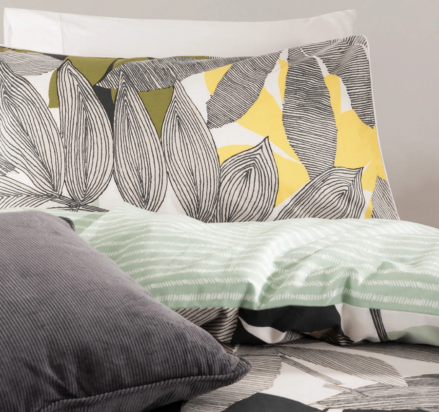 Jardin Quilt Cover Set Range Green