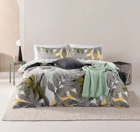 Jardin Quilt Cover Set Range Green