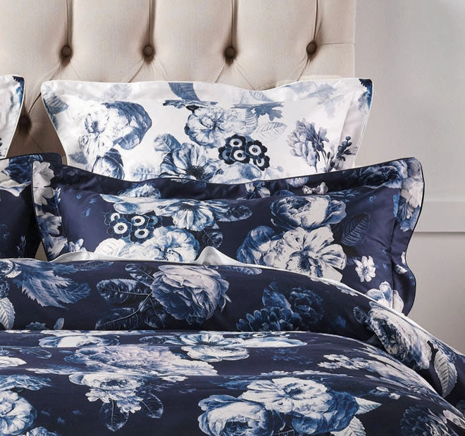 Jardin Quilt Cover Set Range Navy