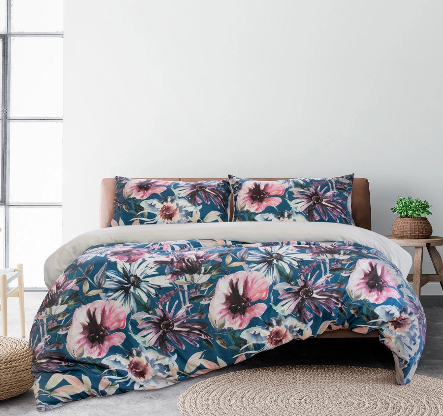 Jenna Quilt Cover Set Range Multi