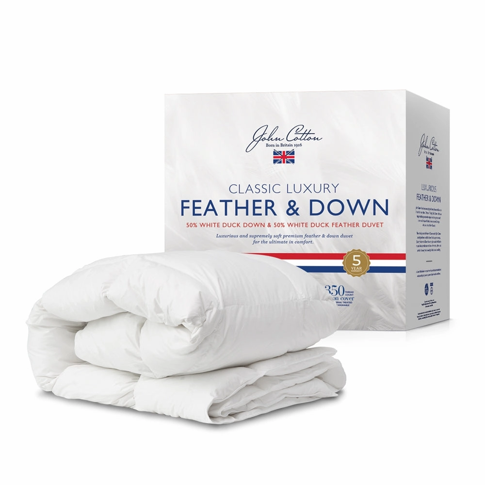 John Cotton Classic Luxury 50-50 Duck Down & Feather Quilt