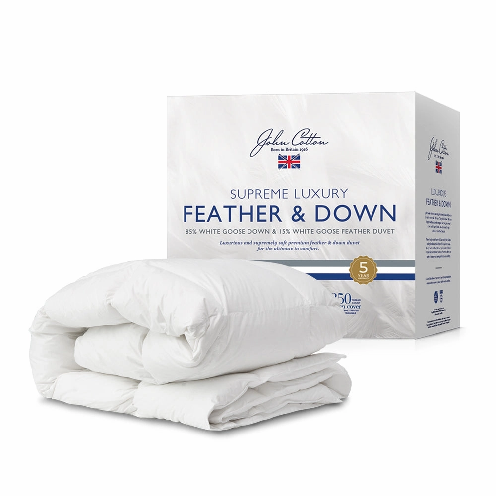 John Cotton Supreme Luxury 85-15 Goose Down & Feather Quilt