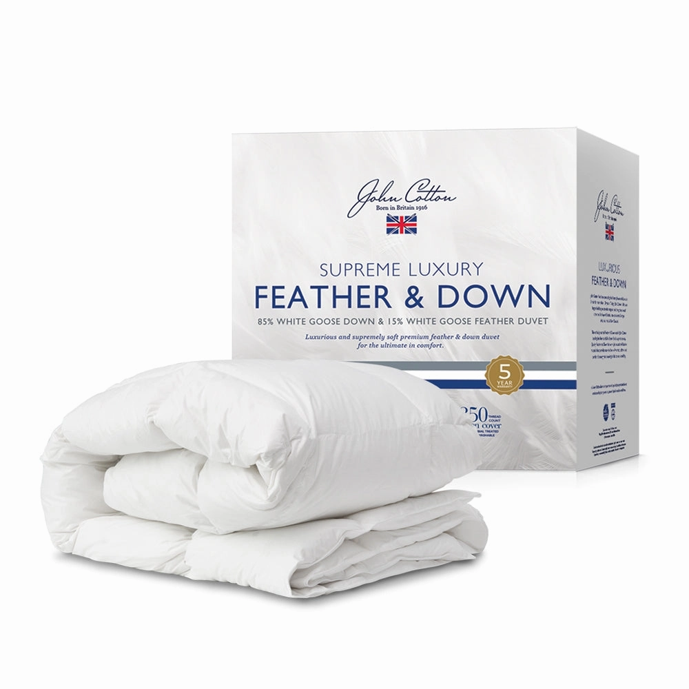 John Cotton Supreme Luxury 85-15 Goose Down & Feather Quilt