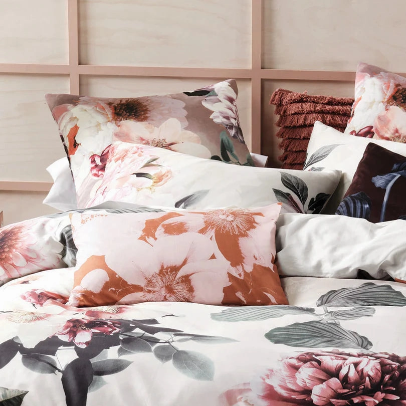 Julieta Pearl Quilt Cover Set by Linen House