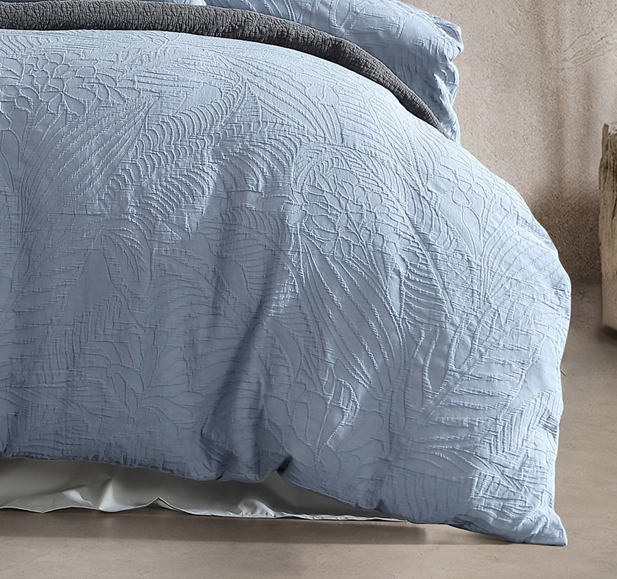 Kaia Quilt Cover Set Range Slate