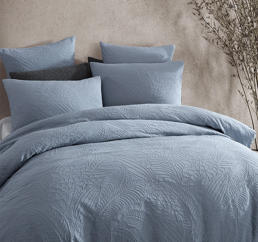 Kaia Quilt Cover Set Range Slate