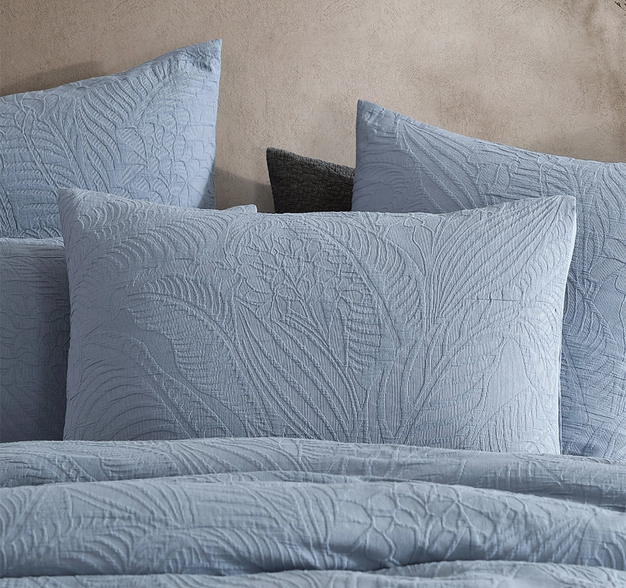 Kaia Quilt Cover Set Range Slate
