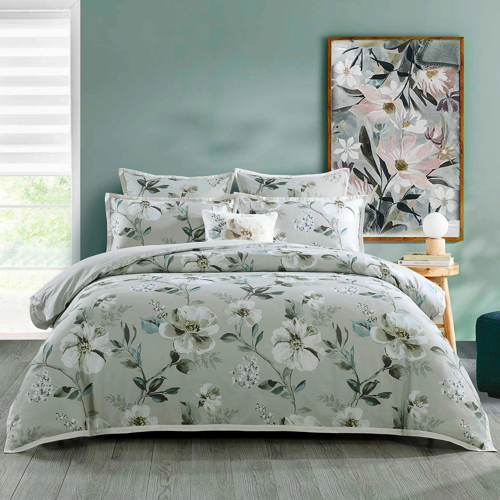 Kara Grey Quilt Cover Set by Bianca