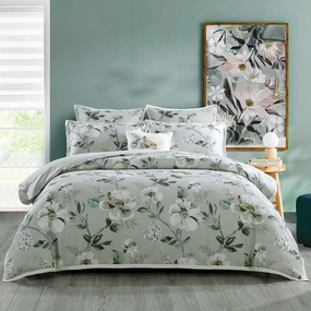 Kara Grey Quilt Cover Set by Bianca