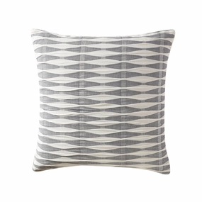 Kirby Charcoal European Pillowcase by Logan and Mason Platinum