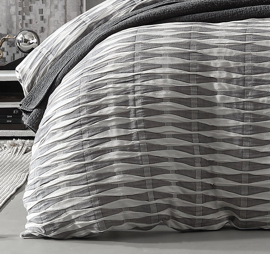 Kirby Quilt Cover Set Range Charcoal