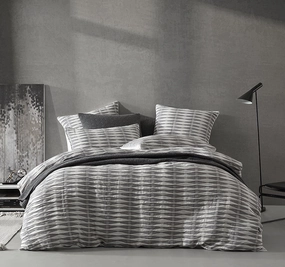 Kirby Quilt Cover Set Range Charcoal