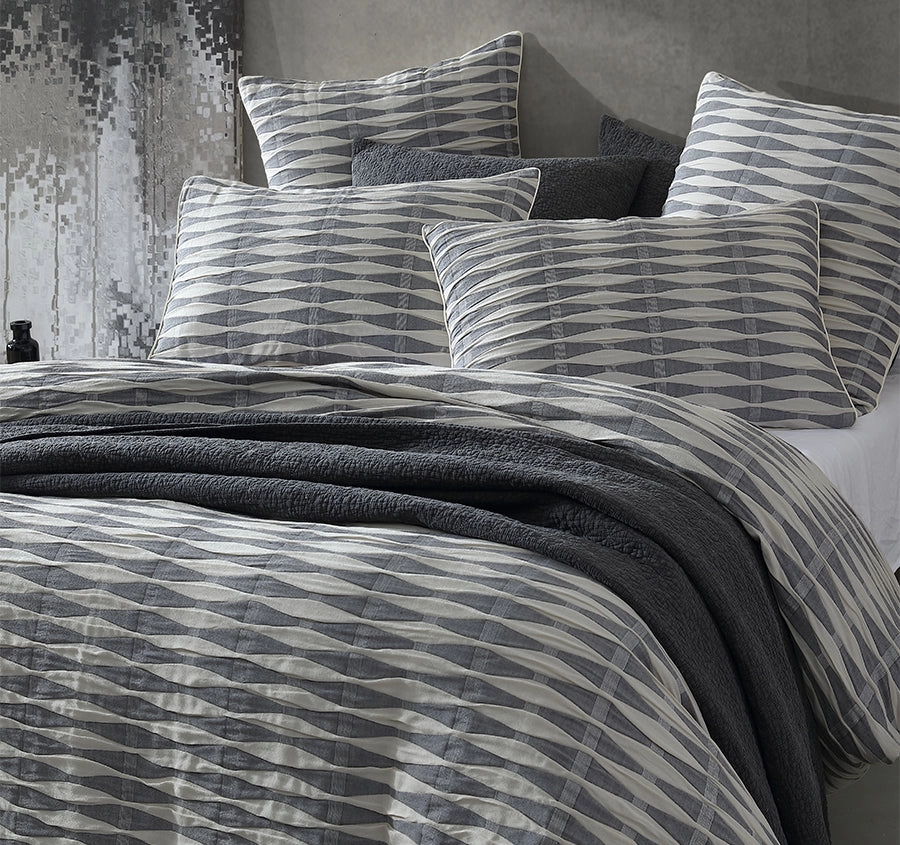 Kirby Quilt Cover Set Range Charcoal