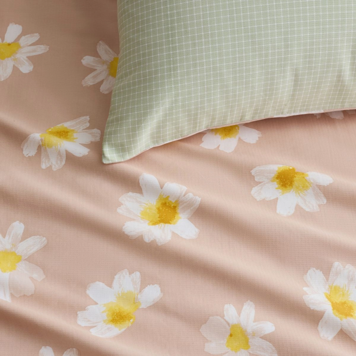 Klara Peach Sand Quilt Cover Set by Sheridan