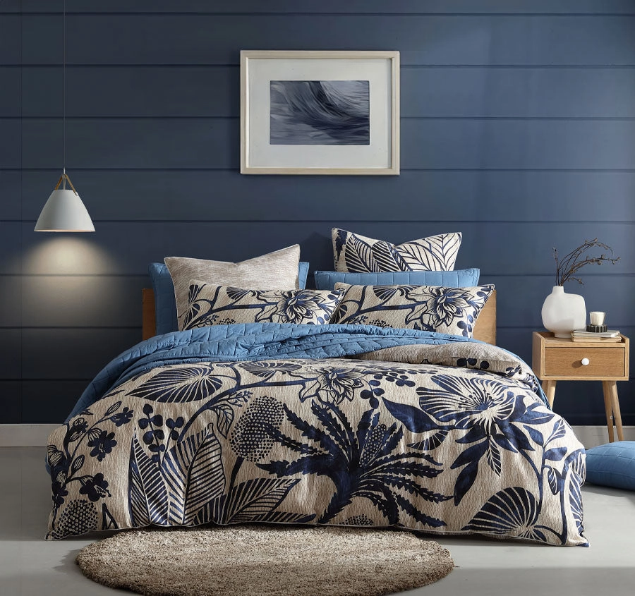 Kuranda Quilt Cover Set Range Blue