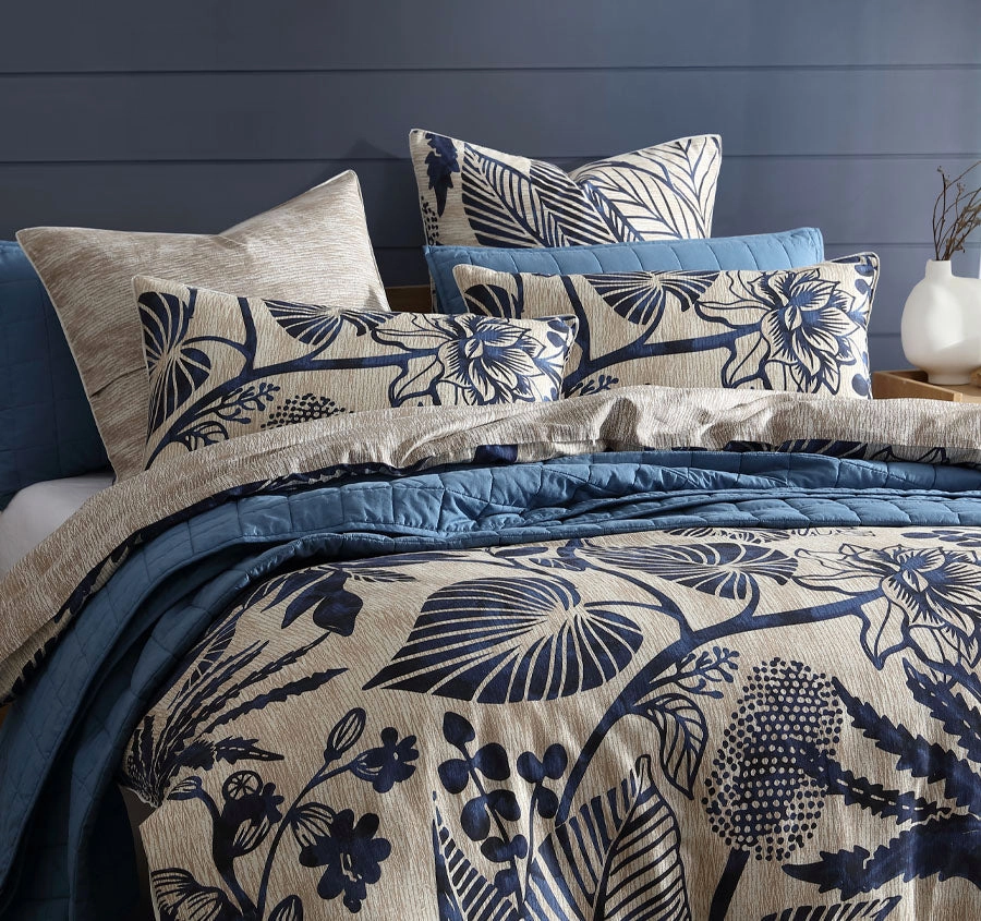 Kuranda Quilt Cover Set Range Blue