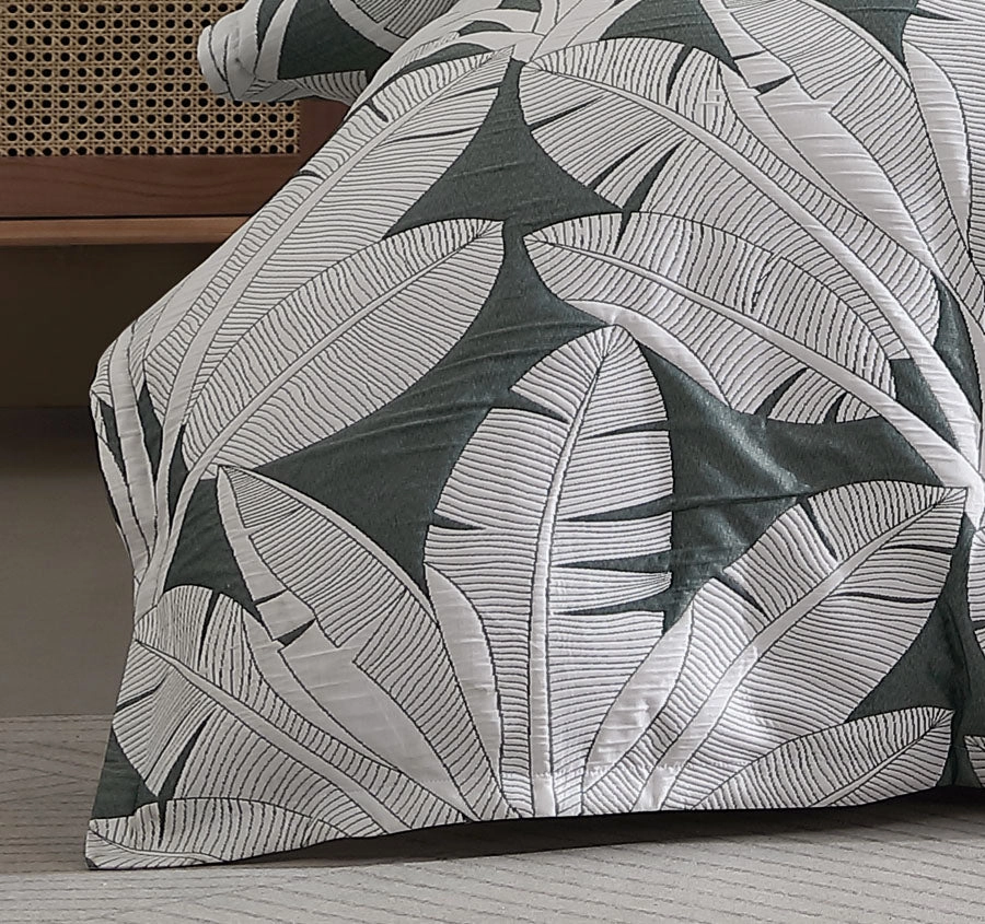 Lagos Quilt Cover Set Range Olive