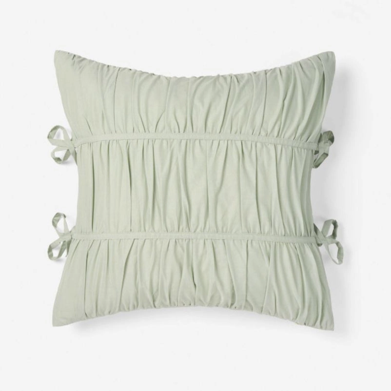 Layla Seafoam Square Filled Cushion by Linen House