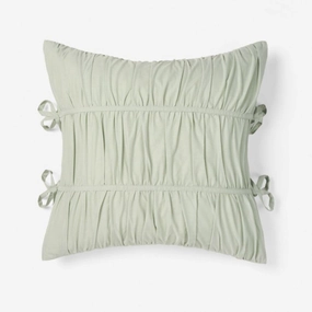 Layla Seafoam Square Filled Cushion by Linen House