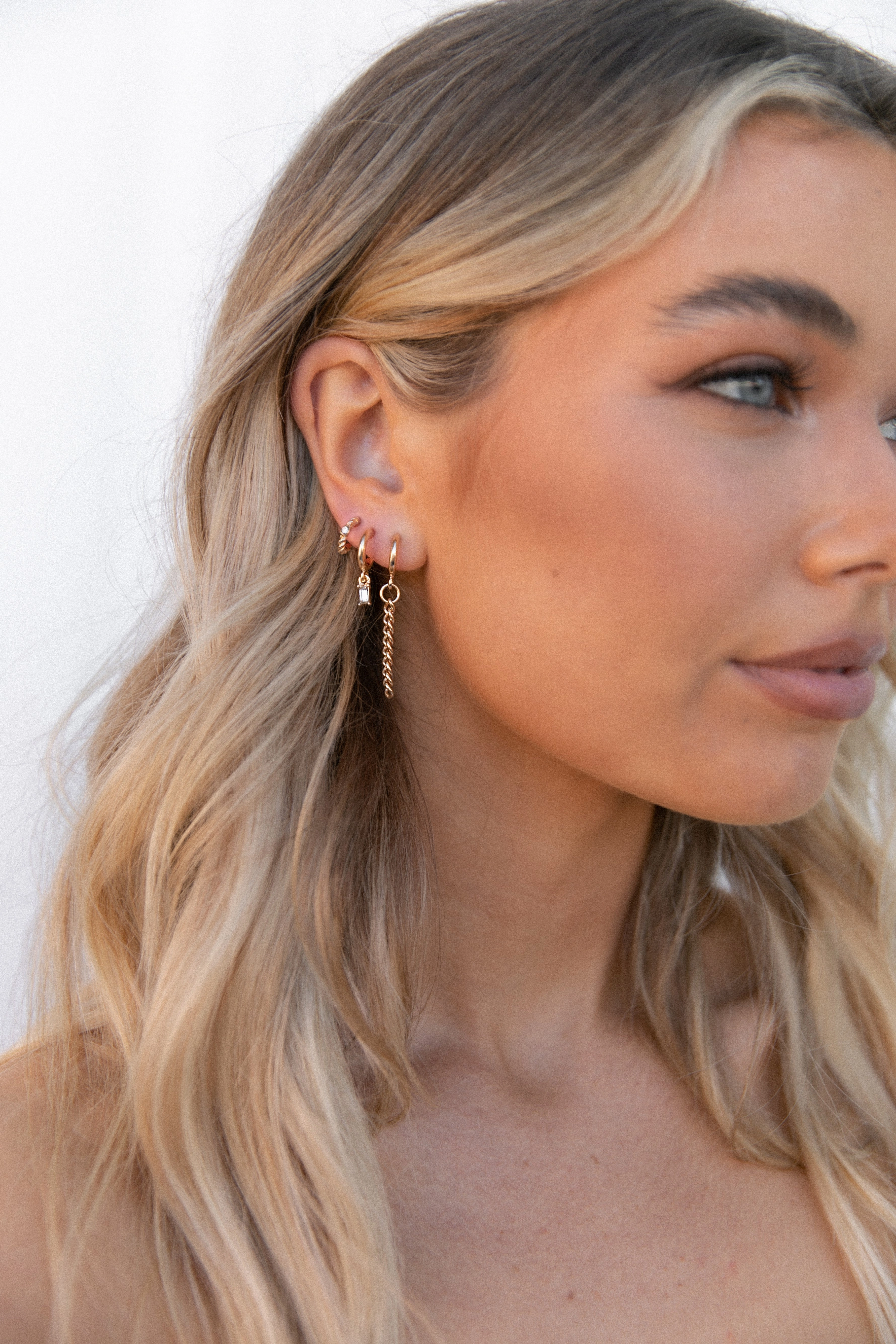 Layou 3 Pack Earrings - Gold