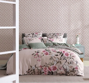 Lisha Quilt Cover Set Range Rose