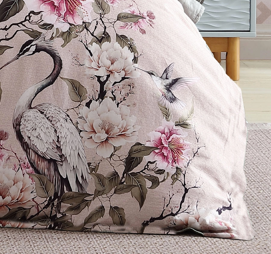 Lisha Quilt Cover Set Range Rose