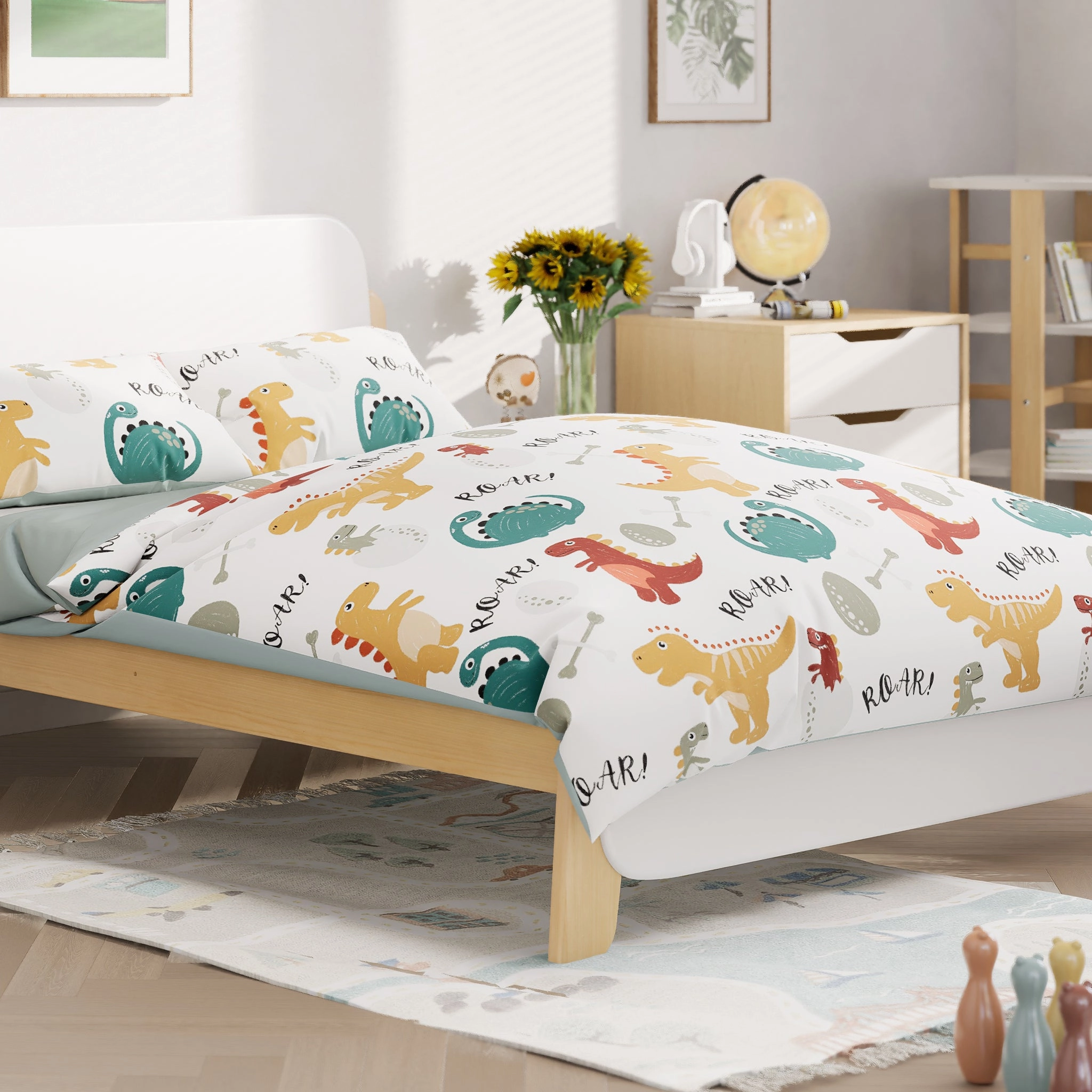 Little Dinosaur Double Quilt Cover Set