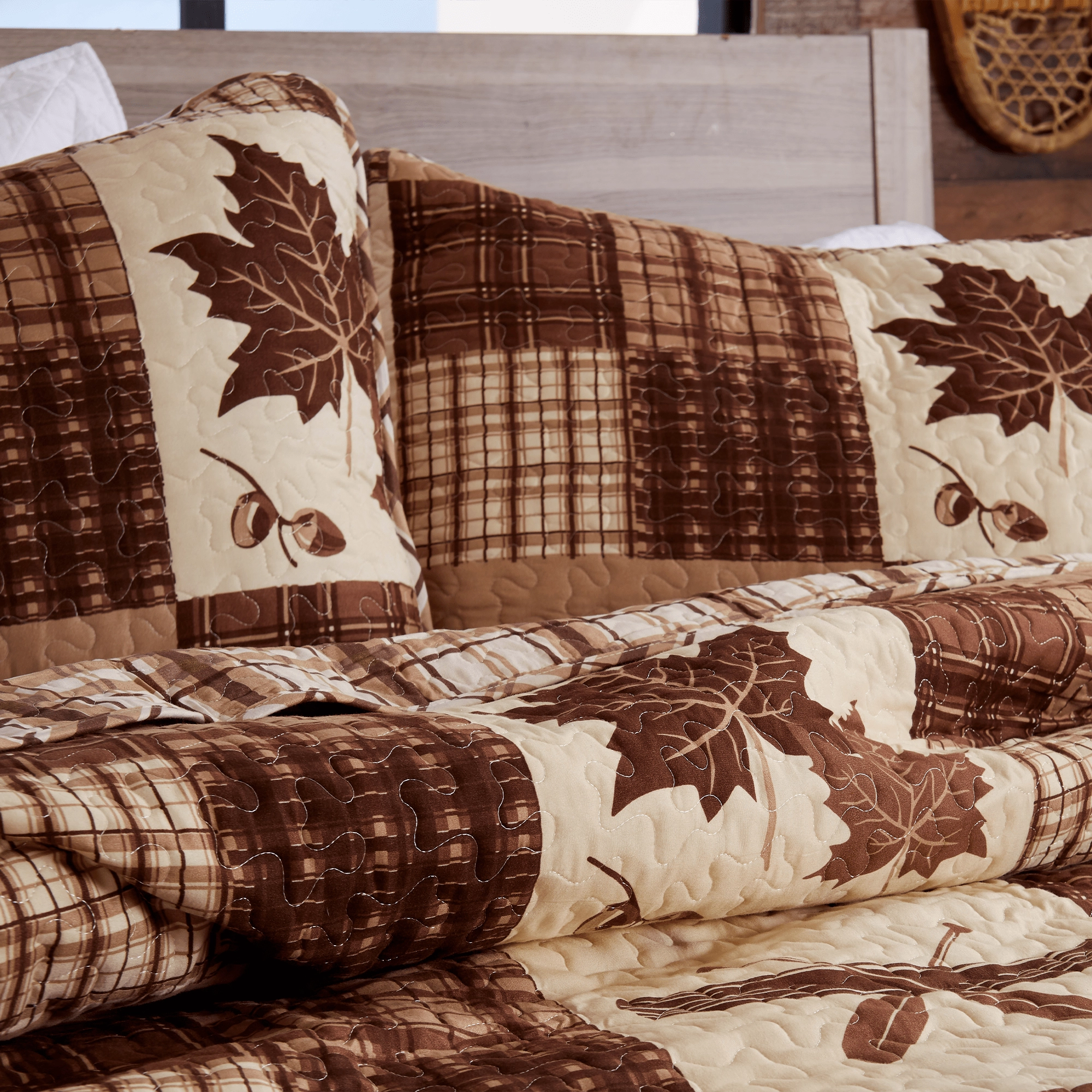 Lodge 3 Piece Quilt Set - Redwood Collection