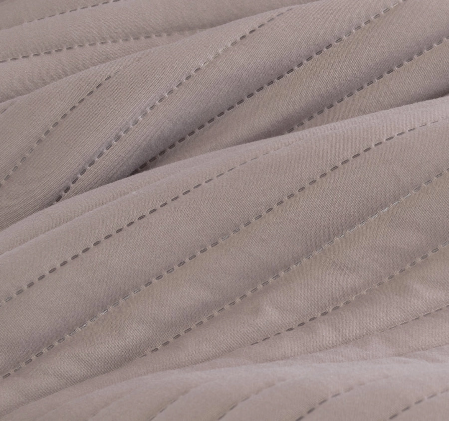 London Quilt Cover Set Range Bark
