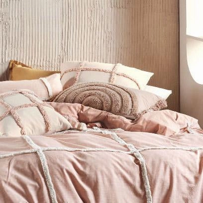 Lyndon Brandy Quilt Cover Set by Linen House