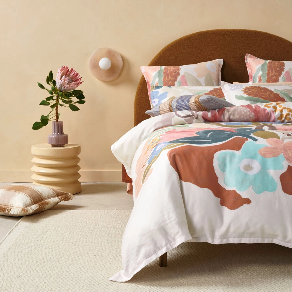 Maeve Clay European Pillowcase by Linen House