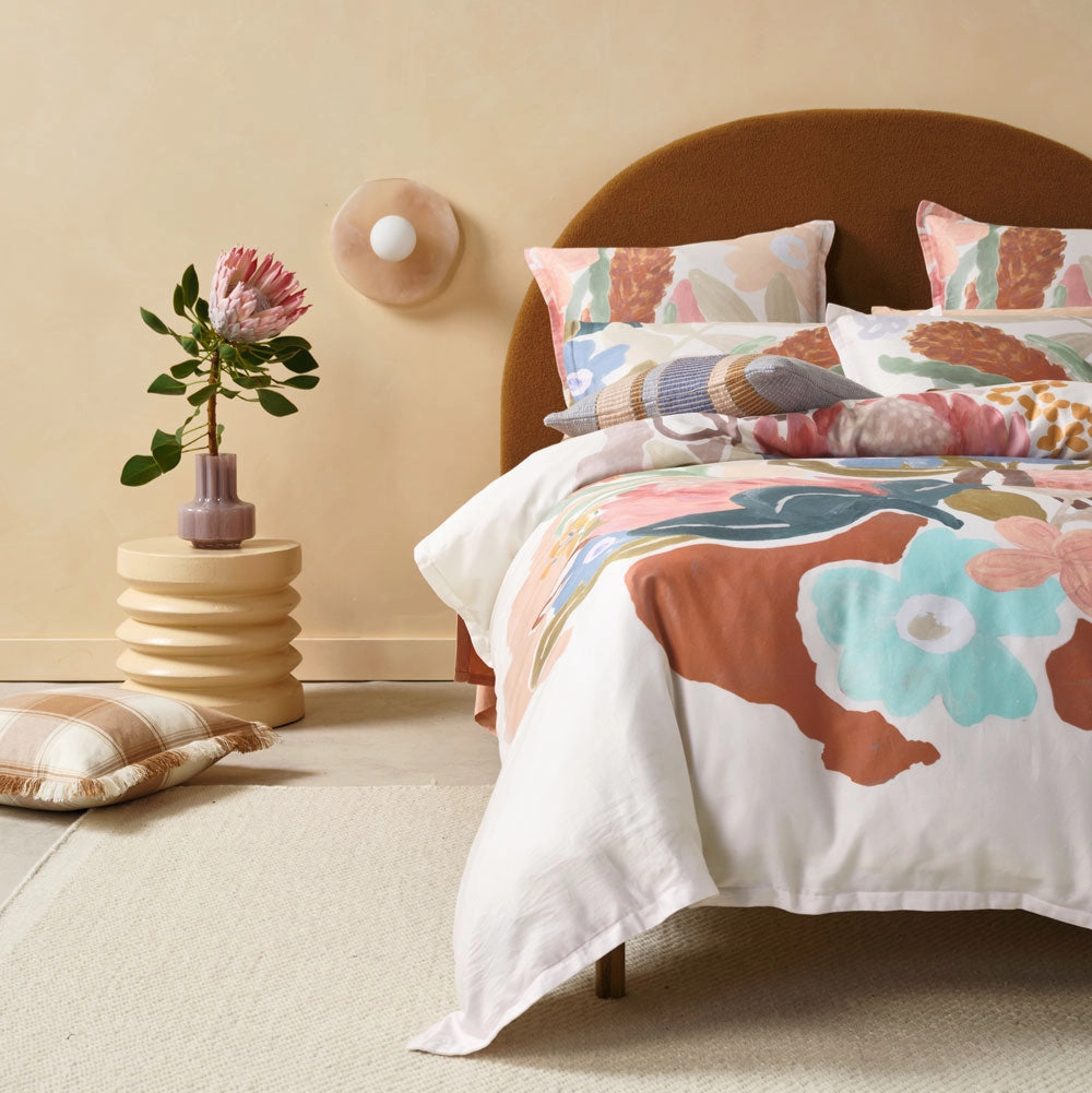 Maeve Clay European Pillowcase by Linen House