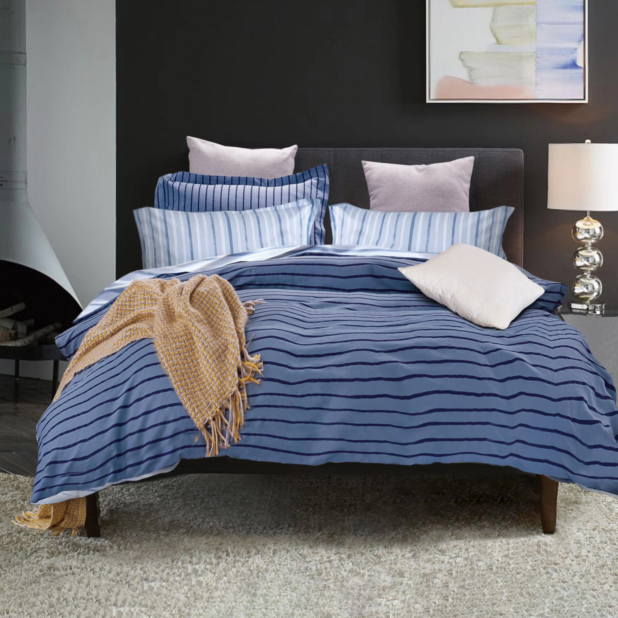 Marc Blue Quilt Cover Set by Ardor