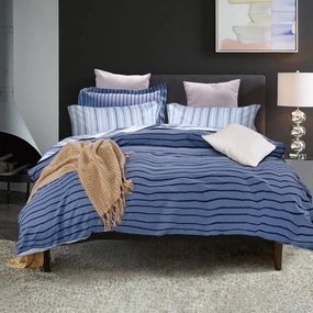 Marc Blue Quilt Cover Set by Ardor