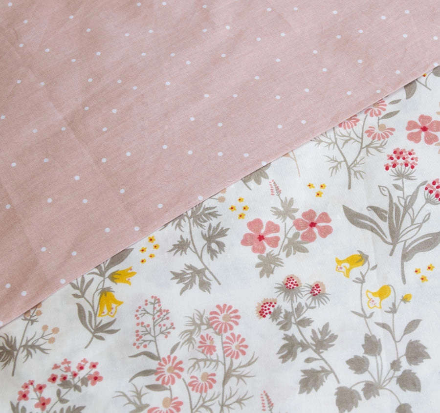 Margot Quilt Cover Set Range Soft Pink