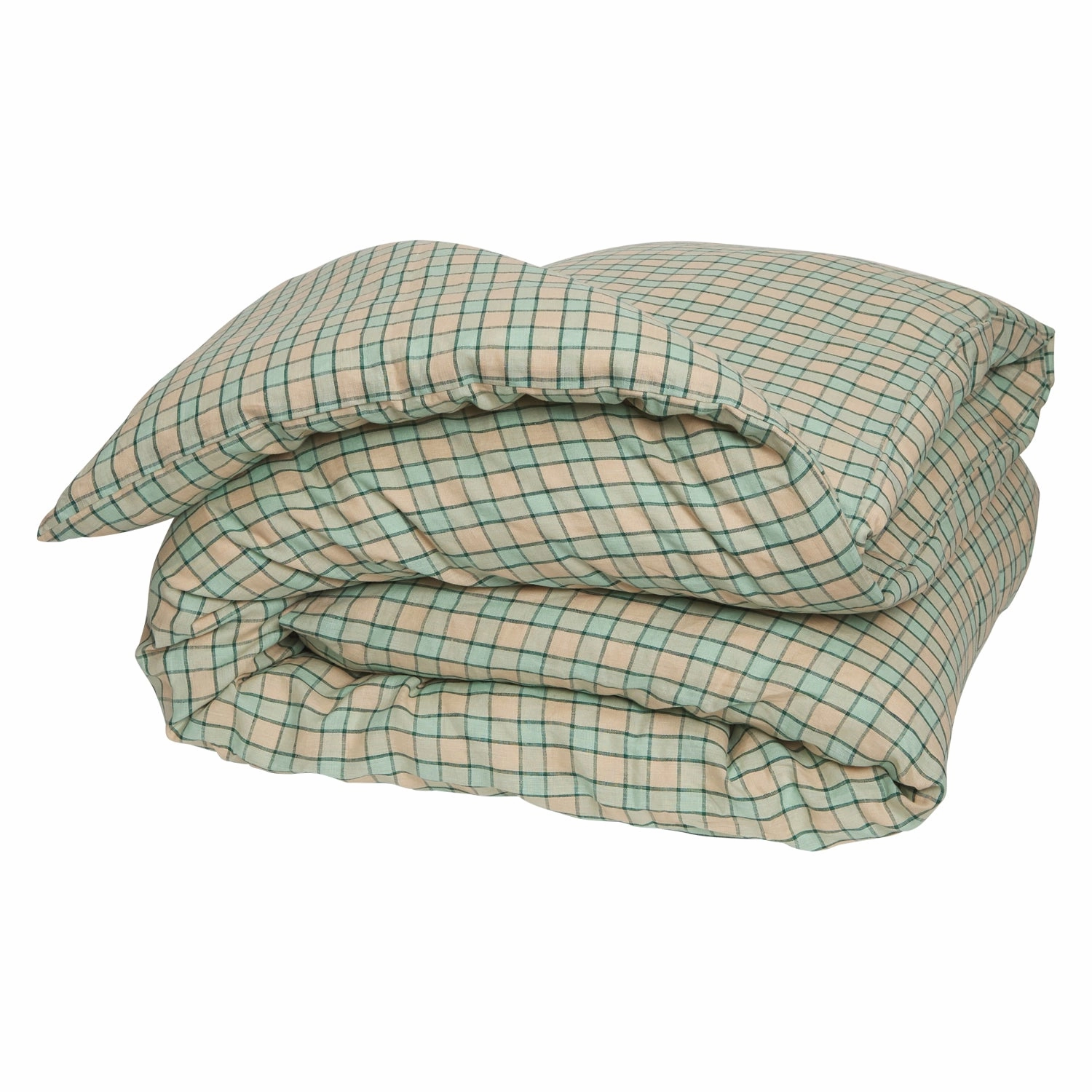 Marquis Linen Quilt Cover - Jade