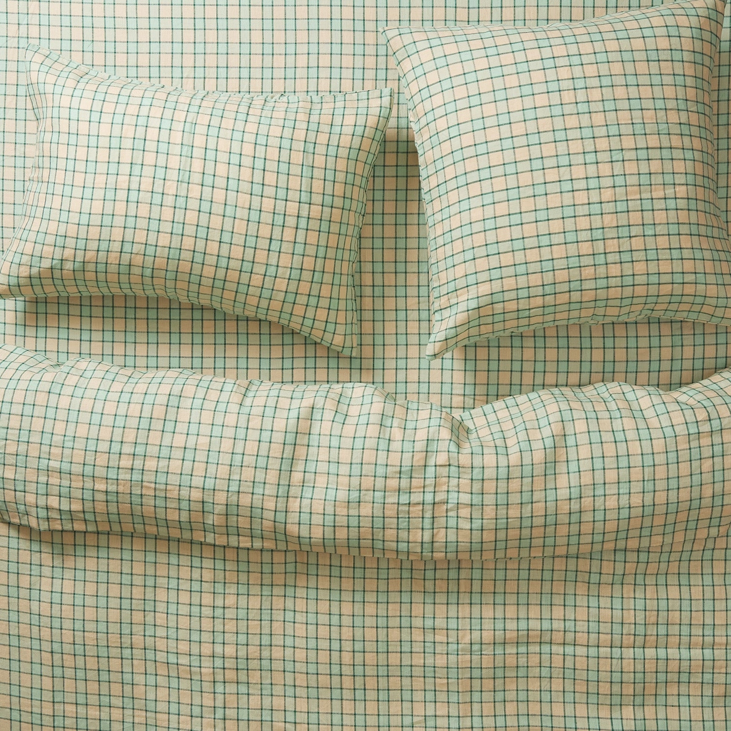 Marquis Linen Quilt Cover - Jade