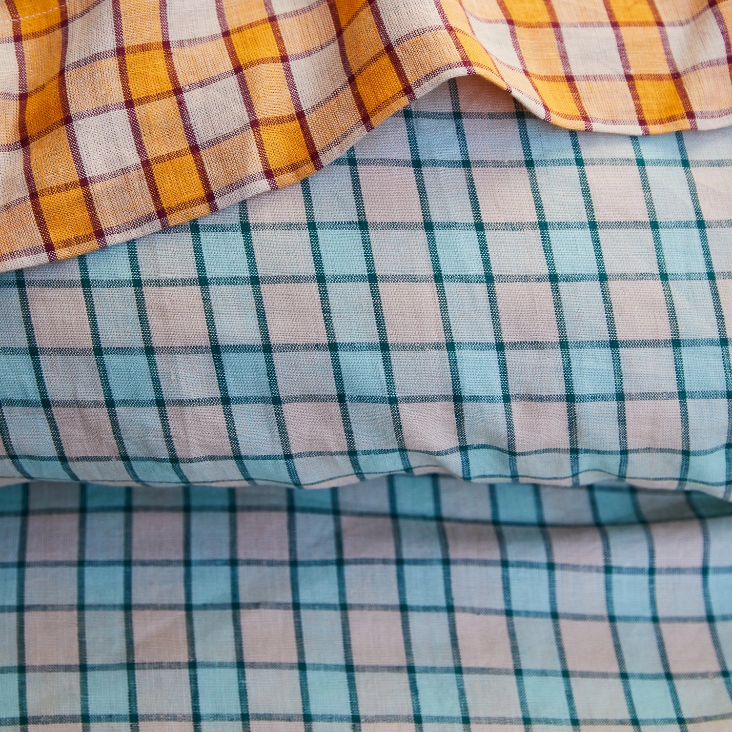 Marquis Linen Quilt Cover - Jade