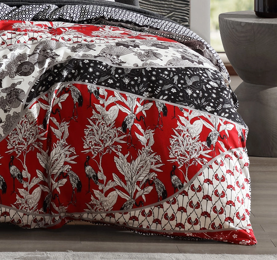 Maru Quilt Cover Set Range Red